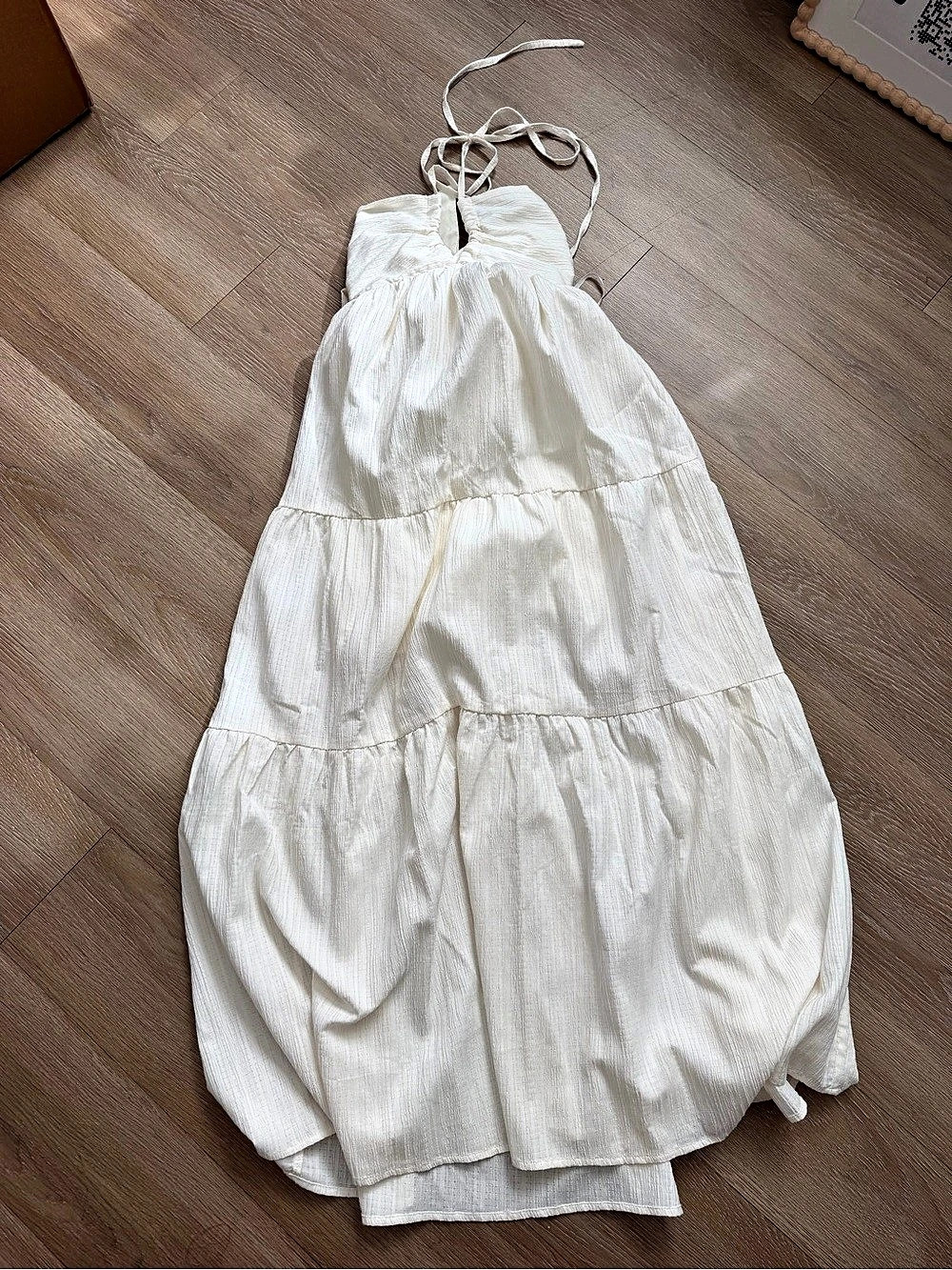 Armani Exchange White Maxi Dress Like New